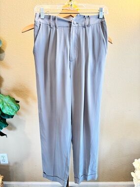 LILYSILK Timeless 100% Mulberry Silk Gray Pleated Trousers Pants Women’s 2